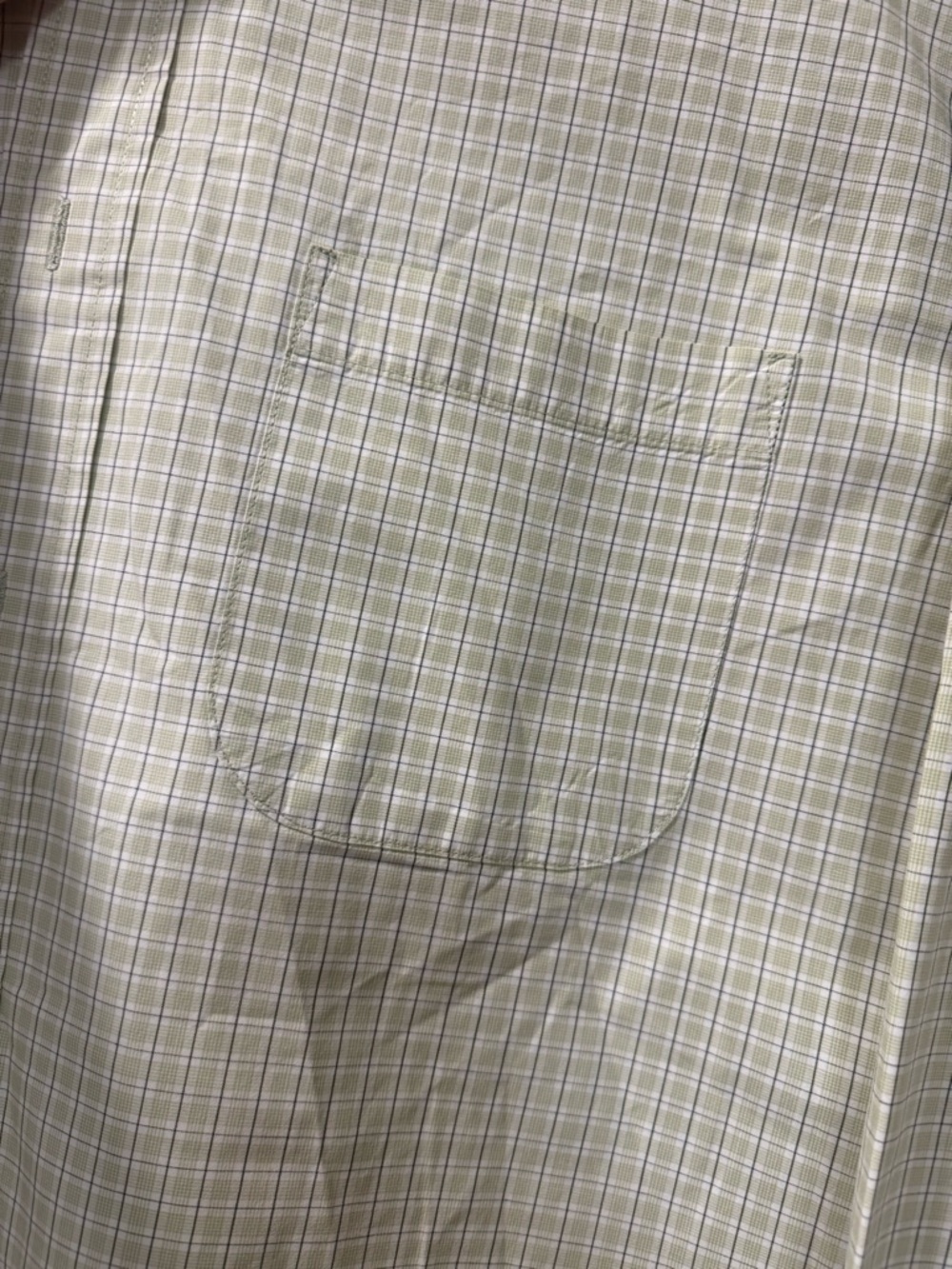 Eddie Bauer Light Green Plaid Long-Sleeve Shirt - Picture 6 of 12